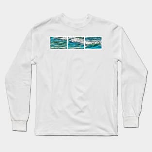 Cresting Waves Triptych Long Sleeve T-Shirt